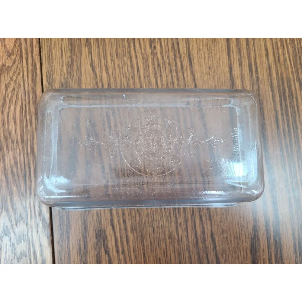Vintage FireKing Glass Loaf Pan Blue